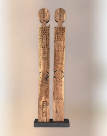 twin sculpture wood art